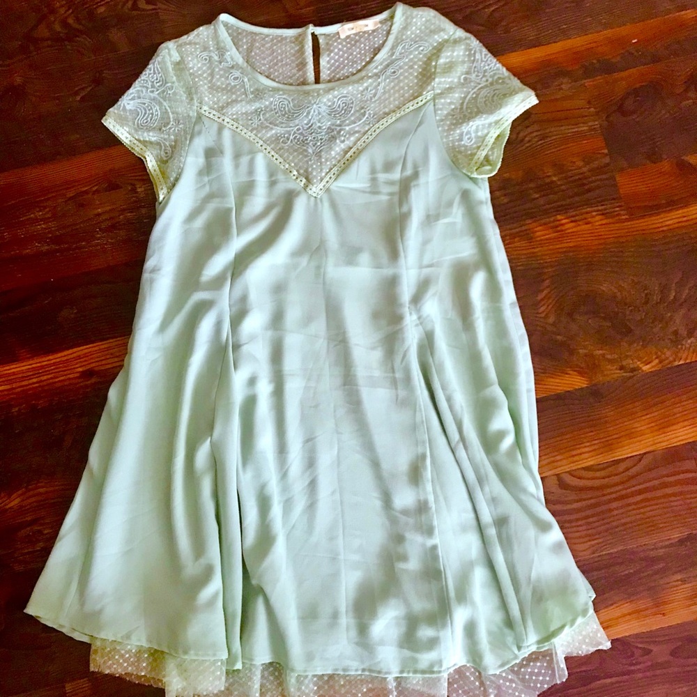 Mint green dress